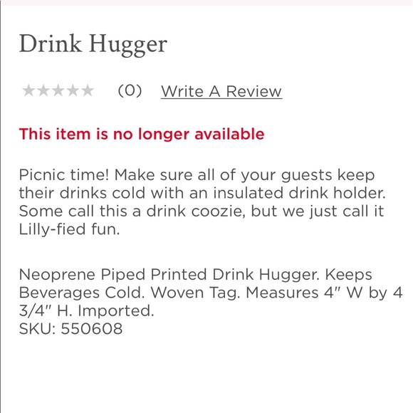 LILLY PULITZER DRINK HUGGER SET OF 2 NEW - Picture 6 of 6